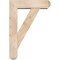 Ekena Millwork Traditional Craftsman Smooth Bracket w/ Offset Brace, Douglas Fir, 5 1/2"W x 18"D x 26"H BKT0604X18X26TRA04SDF - alternate 4